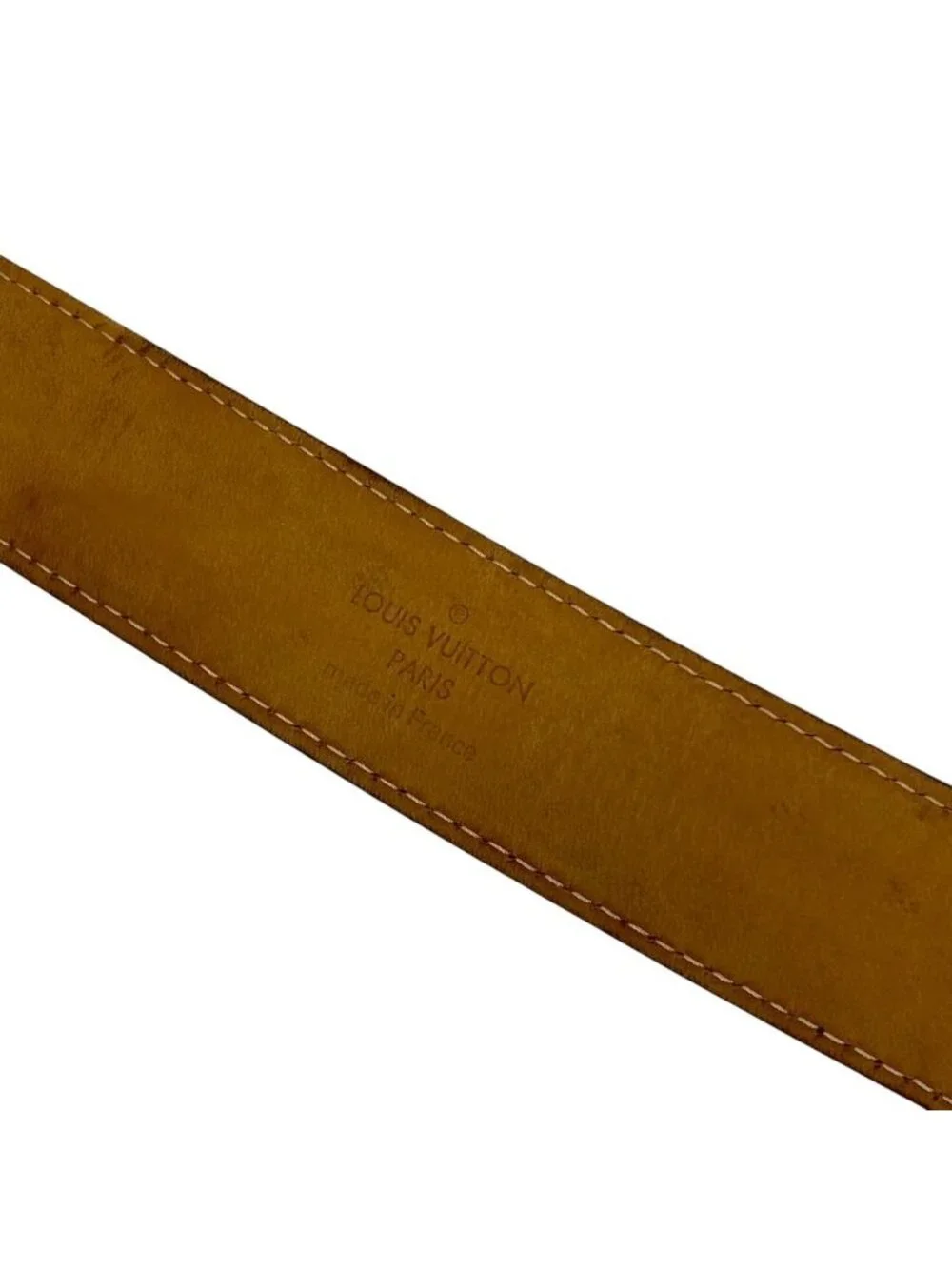 Louis Vuitton Monogram Ceinture Ellipse Belt Leather Brown Fine Daily Practical